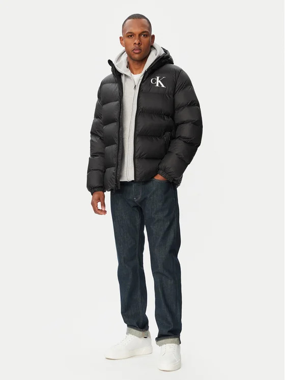 Ανδρικό Μπουφάν Μαύρο Calvin Klein LV04RG513G-UB1