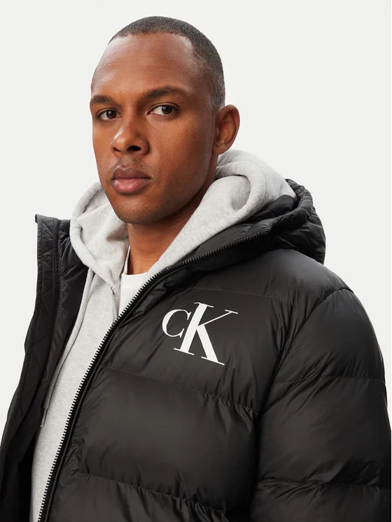 Ανδρικό Μπουφάν Μαύρο Calvin Klein LV04RG513G-UB1