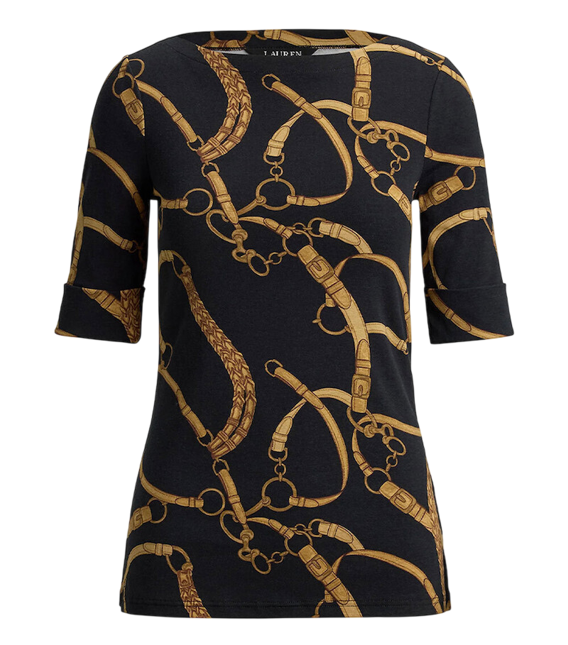 Γυναικείο T-shirt Μαύρο Ralph Lauren 200P13948001-Black