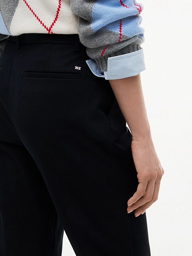Γυναικείο Παντελόνι Μαύρο Tommy Hilfiger WW0WW52293-BDS