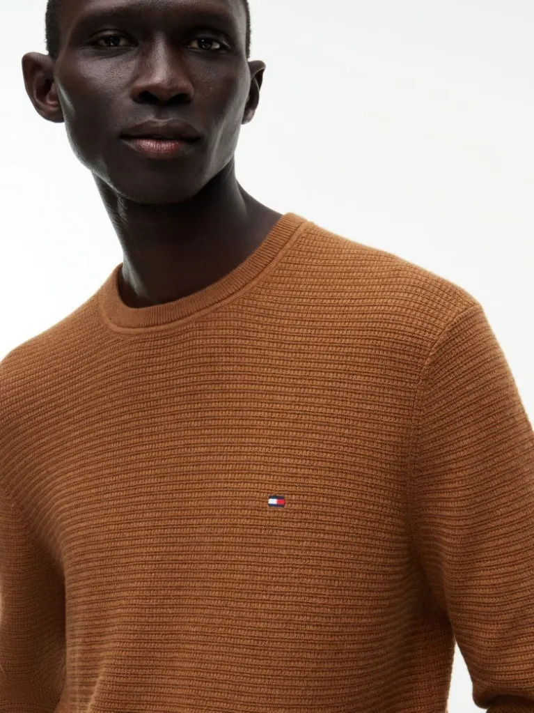 Ανδρικό Πουλόβερ Καφέ Tommy Hilfiger MW0MW44759-HID
