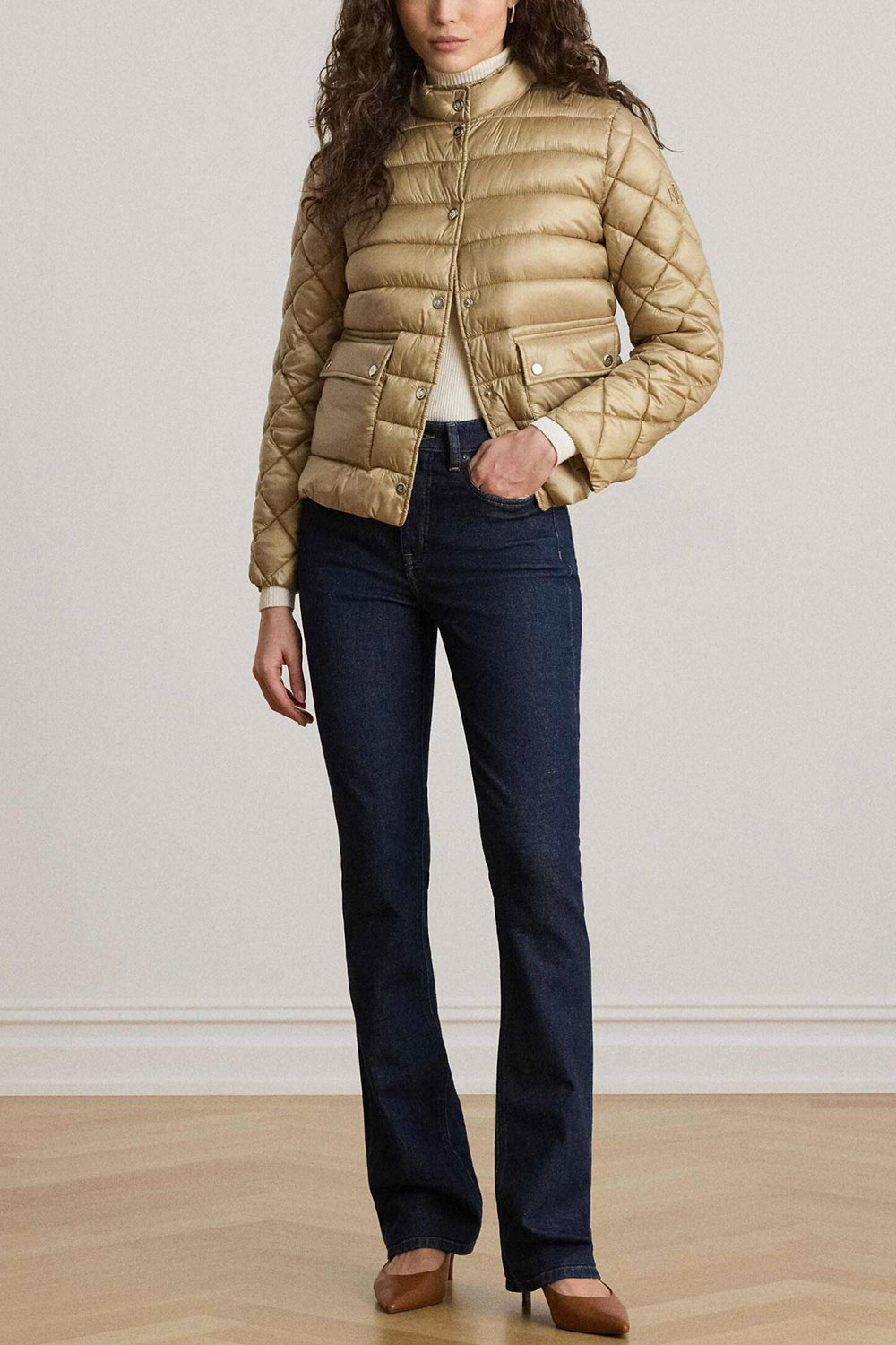 Γυναικείο Μπουφάν Καφέ Ralph Lauren 297P18066002-Tan