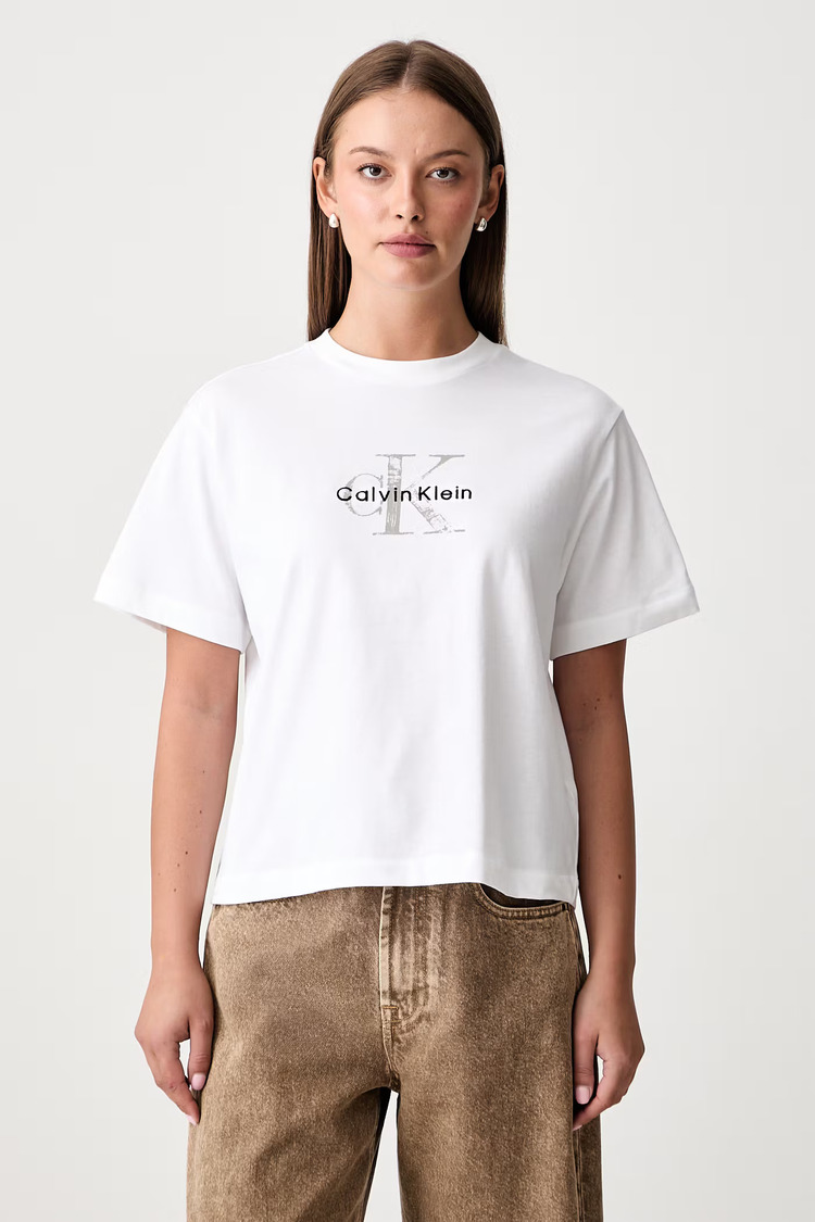 Γυναικείο T-shirt Λευκό Calvin Klein LV047H802G-YAF