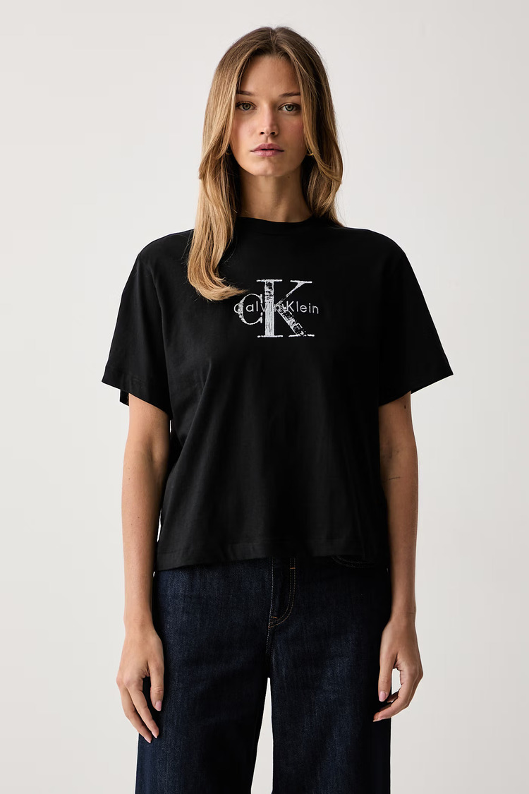 Γυναικείο T-shirt Μαύρο Calvin Klein LV047H802G-UB1