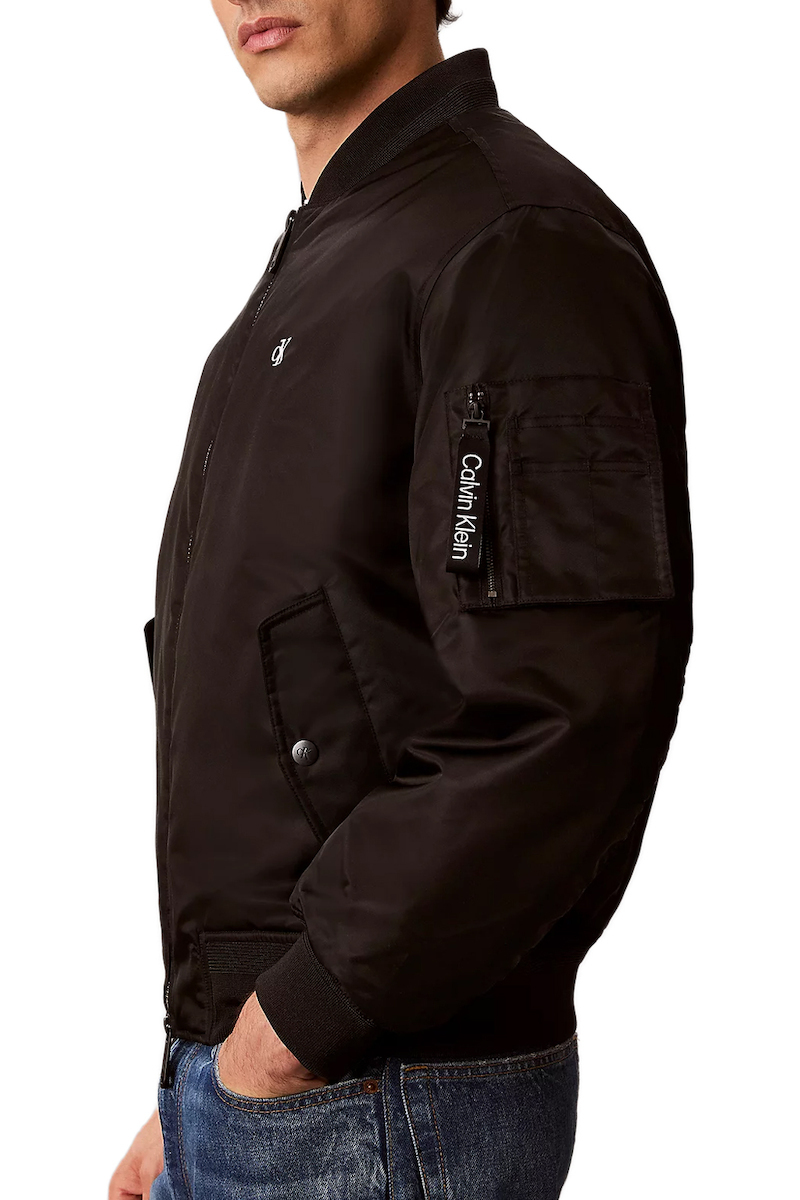 Ανδρικό Bomber Μπουφάν Μαύρο Calvin Klein LV04RG505G-UB1