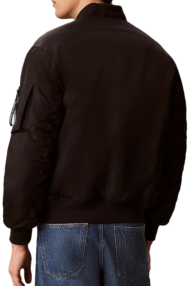 Ανδρικό Bomber Μπουφάν Μαύρο Calvin Klein LV04RG505G-UB1