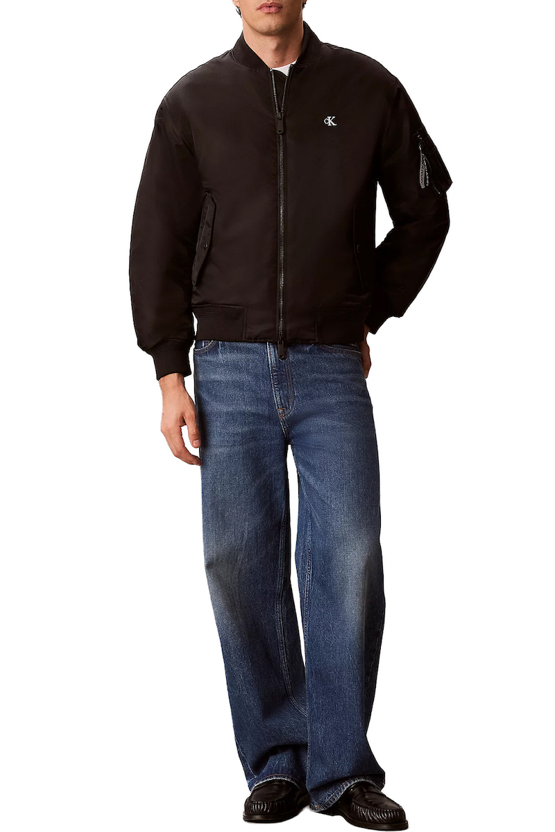 Ανδρικό Bomber Μπουφάν Μαύρο Calvin Klein LV04RG505G-UB1