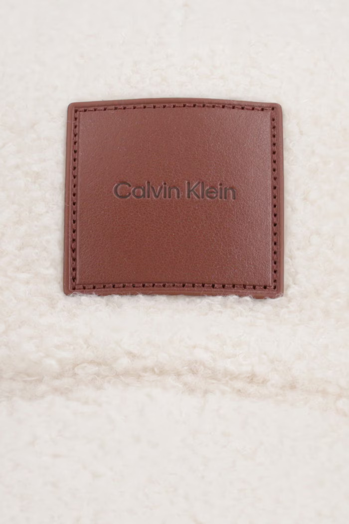 Γυναικείο Sherpa Καπέλο Εκρού Calvin Klein LV04F5096G-QYJ