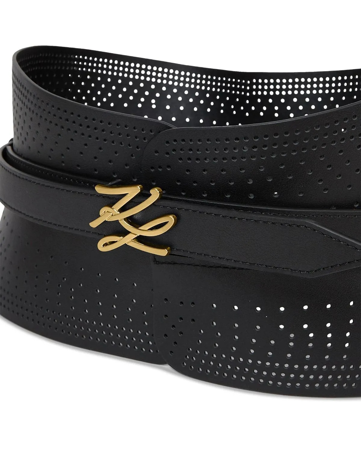 Γυναικεία Δερμάτινη K/Autograph Ζώνη Μαύρη Karl Lagerfeld B3W33015-999 Black