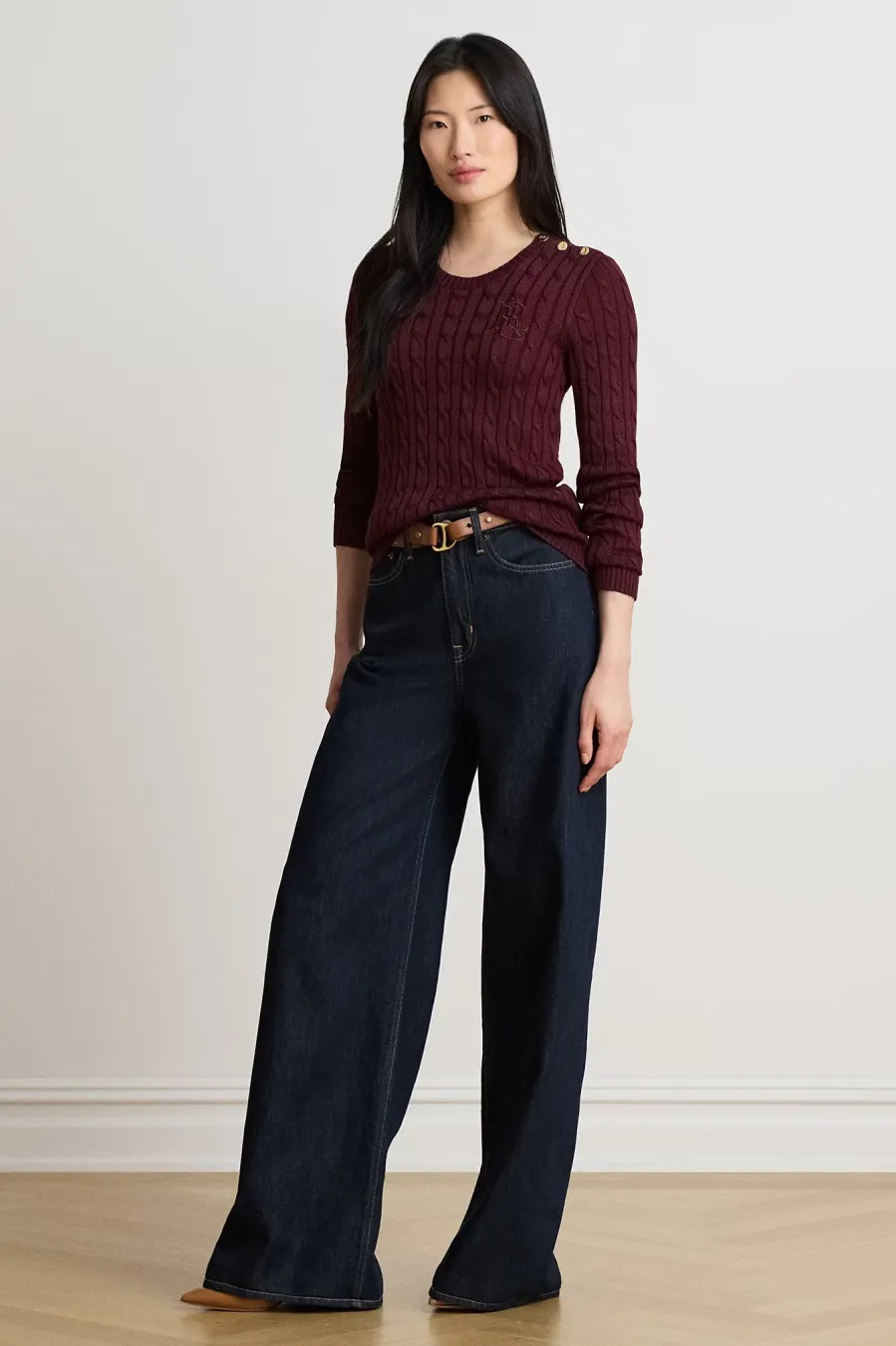 Γυναικείο Πουλόβερ Μπορντό Ralph Lauren 200P14039503-RED