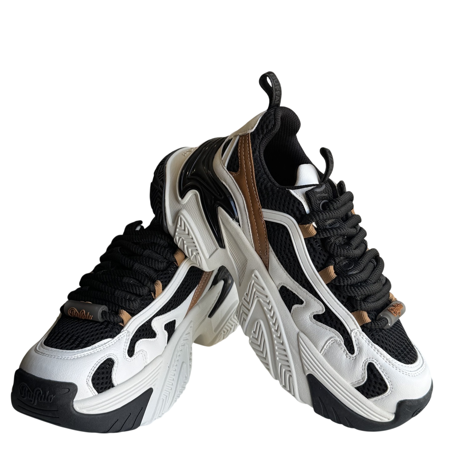 Γυναικεία Fion One Sneakers Λευκά Buffalo BUFPD00016370-WHITE BLK BROWN