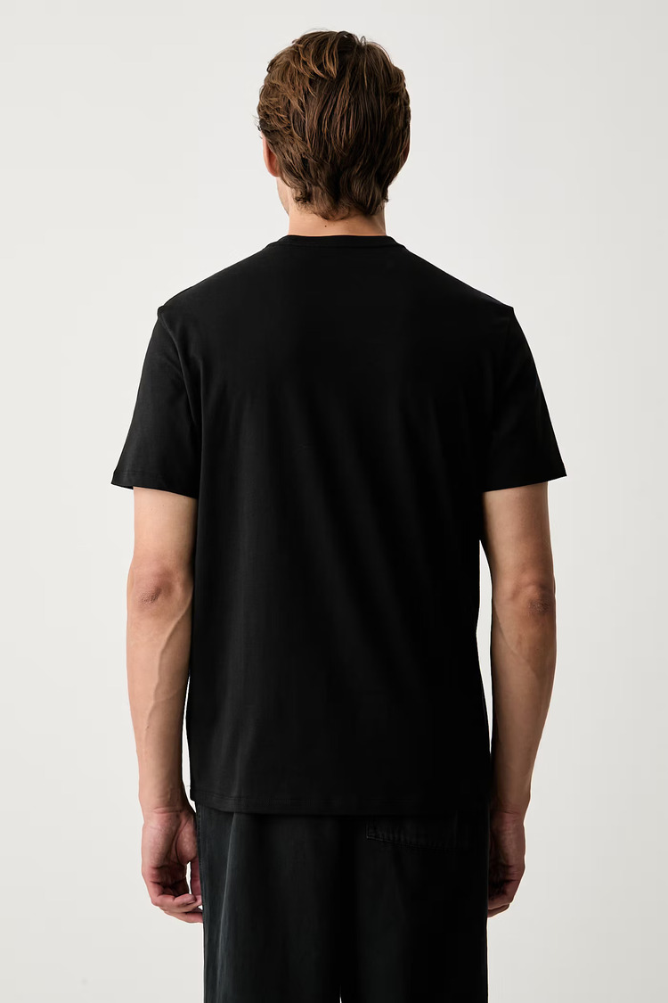 Ανδρικό T-shirt Μαύρο Calvin Klein LV04LH800G-UB1
