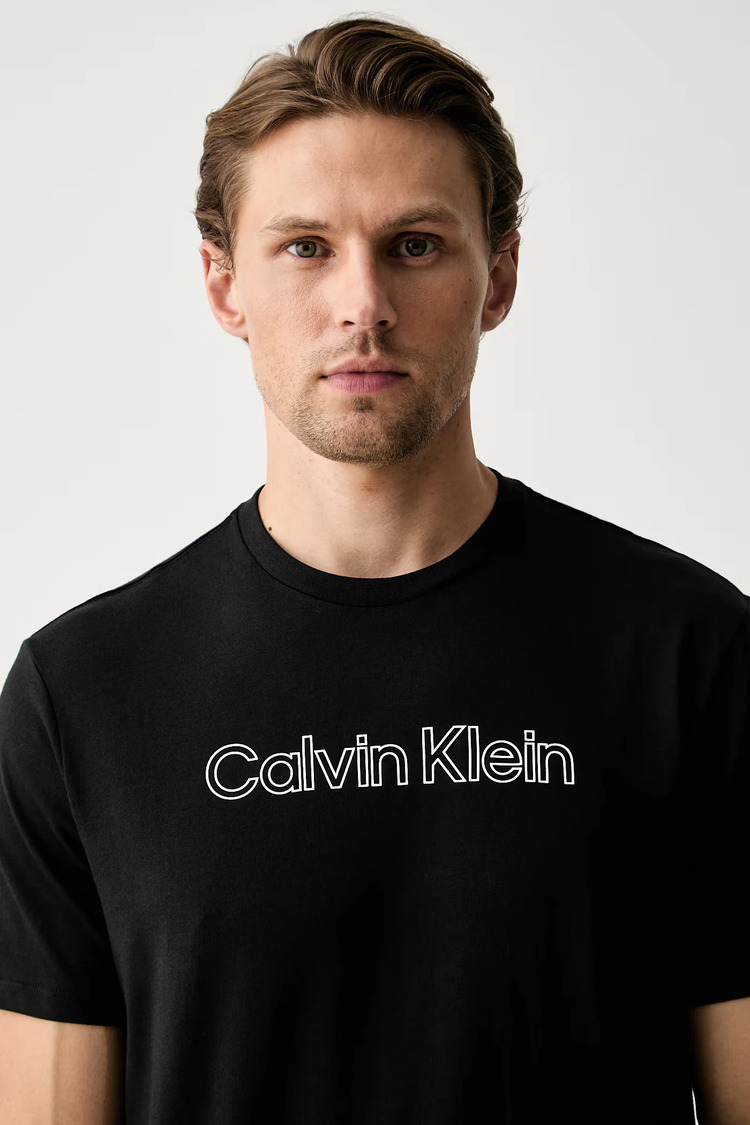 Ανδρικό T-shirt Μαύρο Calvin Klein LV04LH800G-UB1