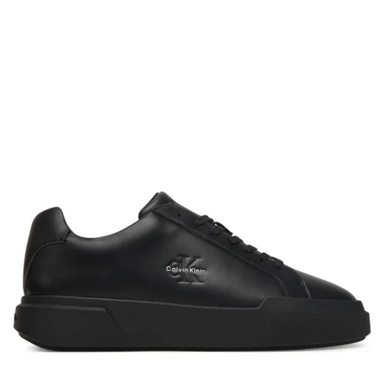 Ανδρικά Δερμάτινα Sneakers Μαύρα Calvin Klein YM0YM01344-0GJ