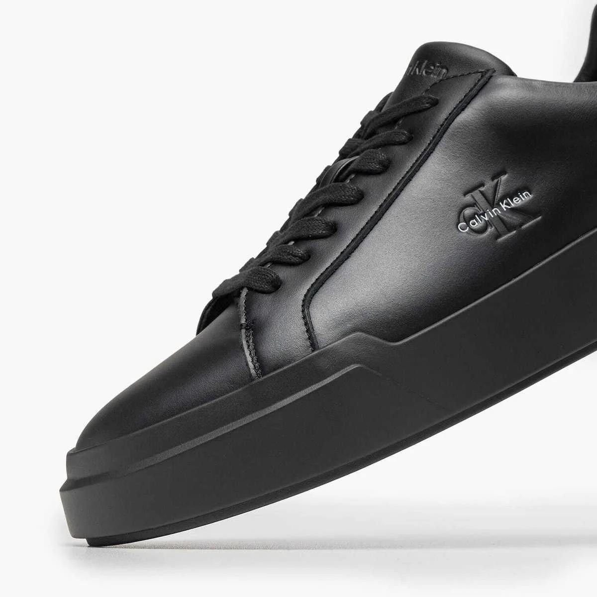 Ανδρικά Δερμάτινα Sneakers Μαύρα Calvin Klein YM0YM01344-0GJ