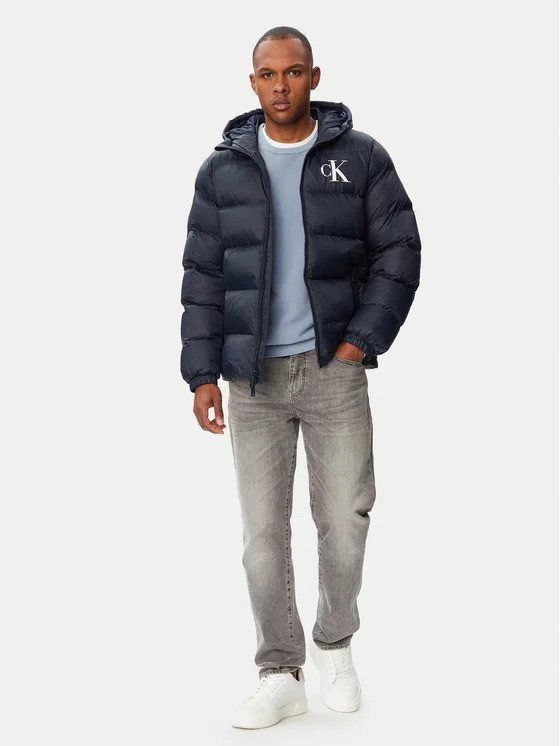 Ανδρικό Μπουφάν Navy Μπλε Calvin Klein LV04RG513G-CEF