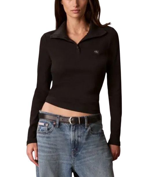 Γυναικείο Μακρυμάνικο Top Μαύρο Calvin Klein LV047H203G-UB1
