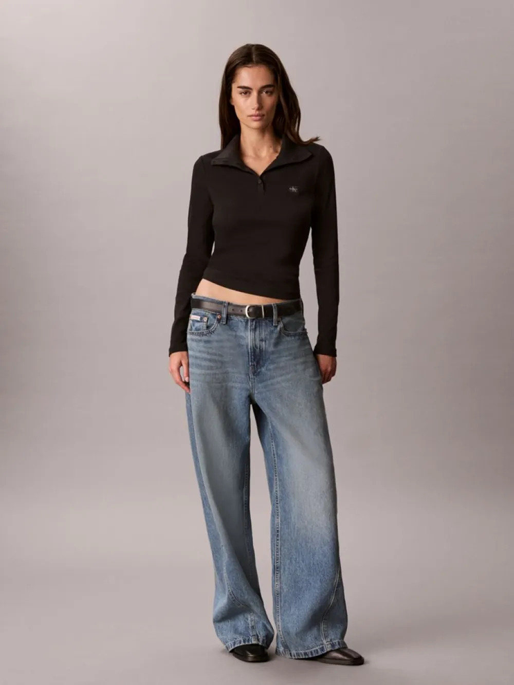 Γυναικείο Μακρυμάνικο Top Μαύρο Calvin Klein LV047H203G-UB1