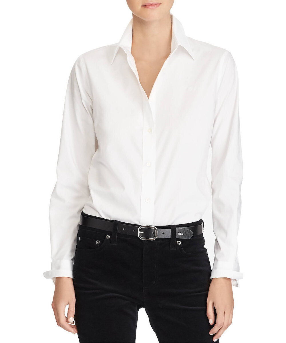 Γυναικείο Jamelko Πουκάμισο Λευκό Ralph Lauren 200684553001-White