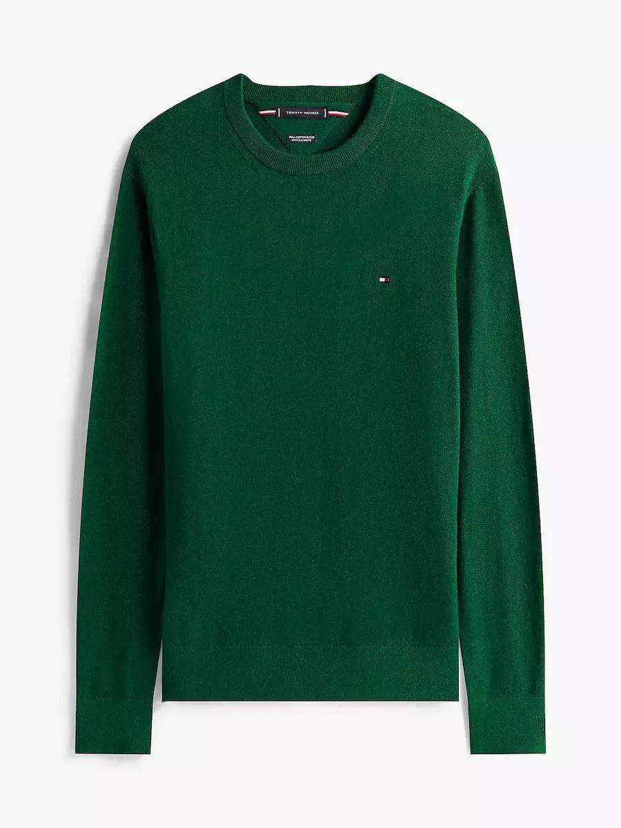 Ανδρικό Πουλόβερ Πράσινο Tommy Hilfiger MW0MW28046-MQ8