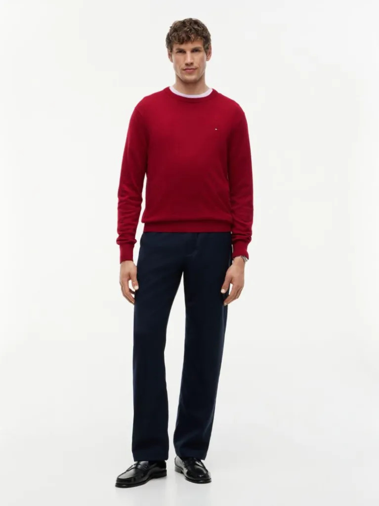 Ανδρικό Πουλόβερ Κόκκινο Tommy Hilfiger MW0MW28046-XIT