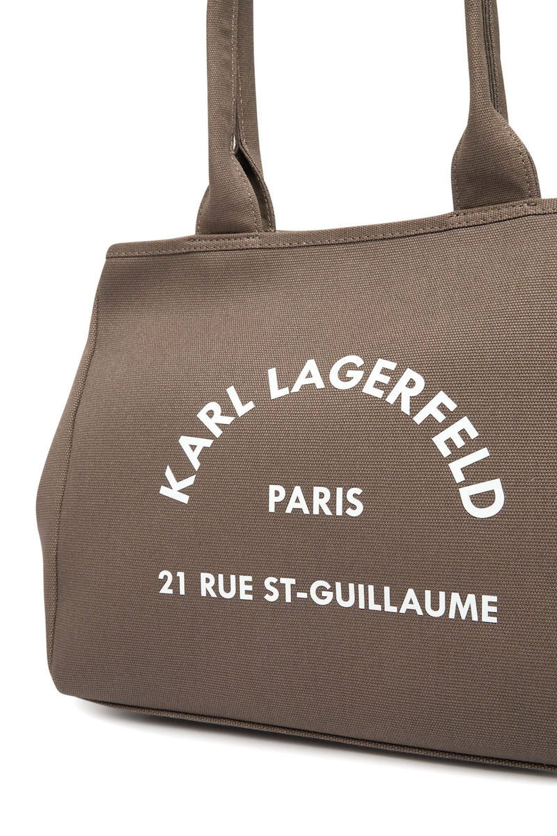 Γυναικεία Trapeze Tote Τσάντα Καφέ Karl Lagerfeld B1W50010-2PR Taupe