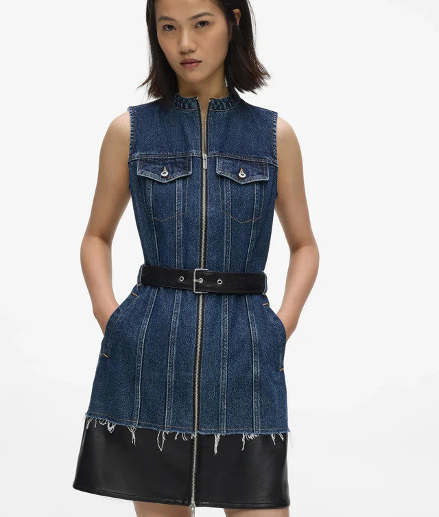 Γυναικείο Αμάνικο Τζιν Φόρεμα Μπλε Karl Lagerfeld Jeans B3W13007-2AT Blue