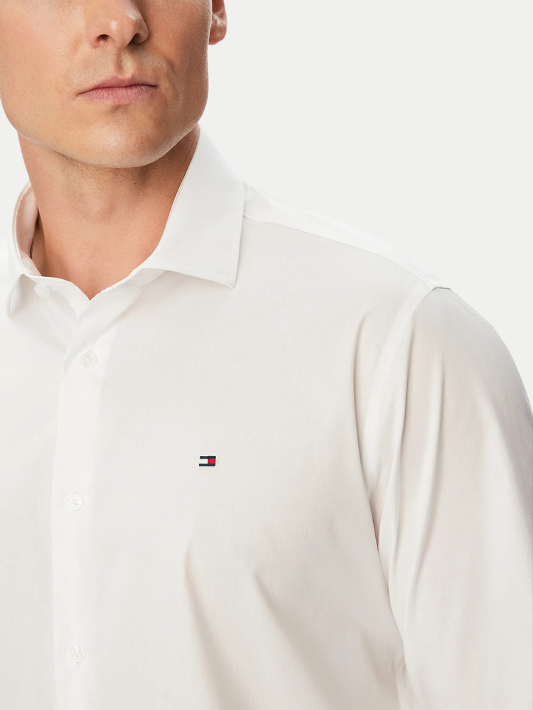 Ανδρικό Πουκάμισο Λευκό Tommy Hilfiger MW0MW45307-YBR