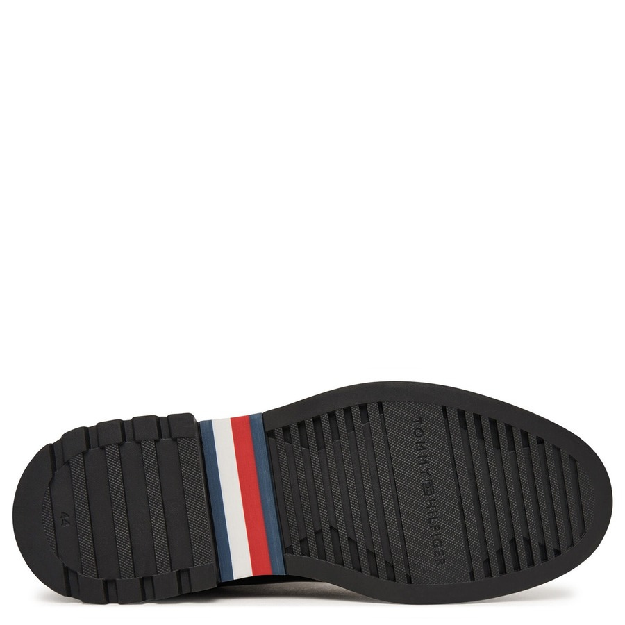 Ανδρικά Δερμάτινα Μποτάκια Μαύρα Tommy Hilfiger FM0FM05966-BDS