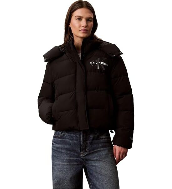 Γυναικείο Μπουφάν Μαύρο Calvin Klein LV047H506G-UB1