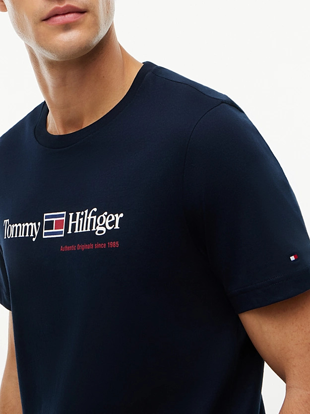 Ανδρικό T-shirt Navy Μπλε Tommy Hilfiger MW0MW44875-DW5
