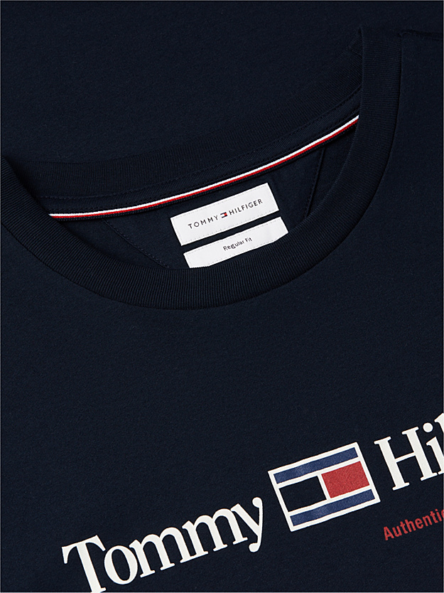 Ανδρικό T-shirt Navy Μπλε Tommy Hilfiger MW0MW44875-DW5