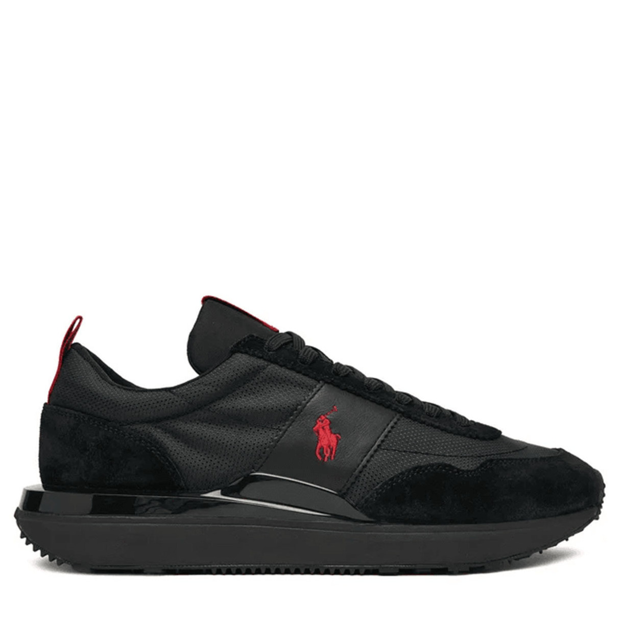 Ανδρικά Δερμάτινα Train 89 Sneakers Μαύρα Ralph Lauren 809P01638002-Black