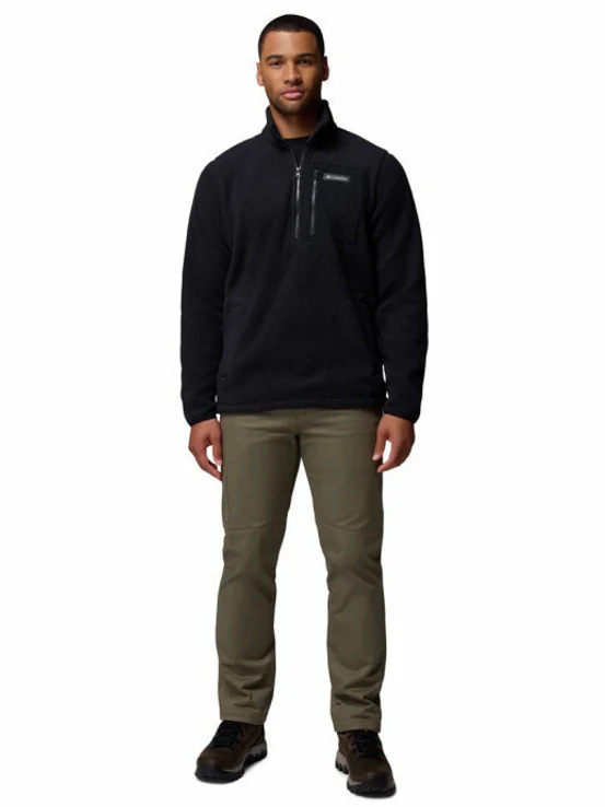 Ανδρικό Jasper Ridge Pebbled Half Zip Fleece Μαύρο Columbia 2142411-010