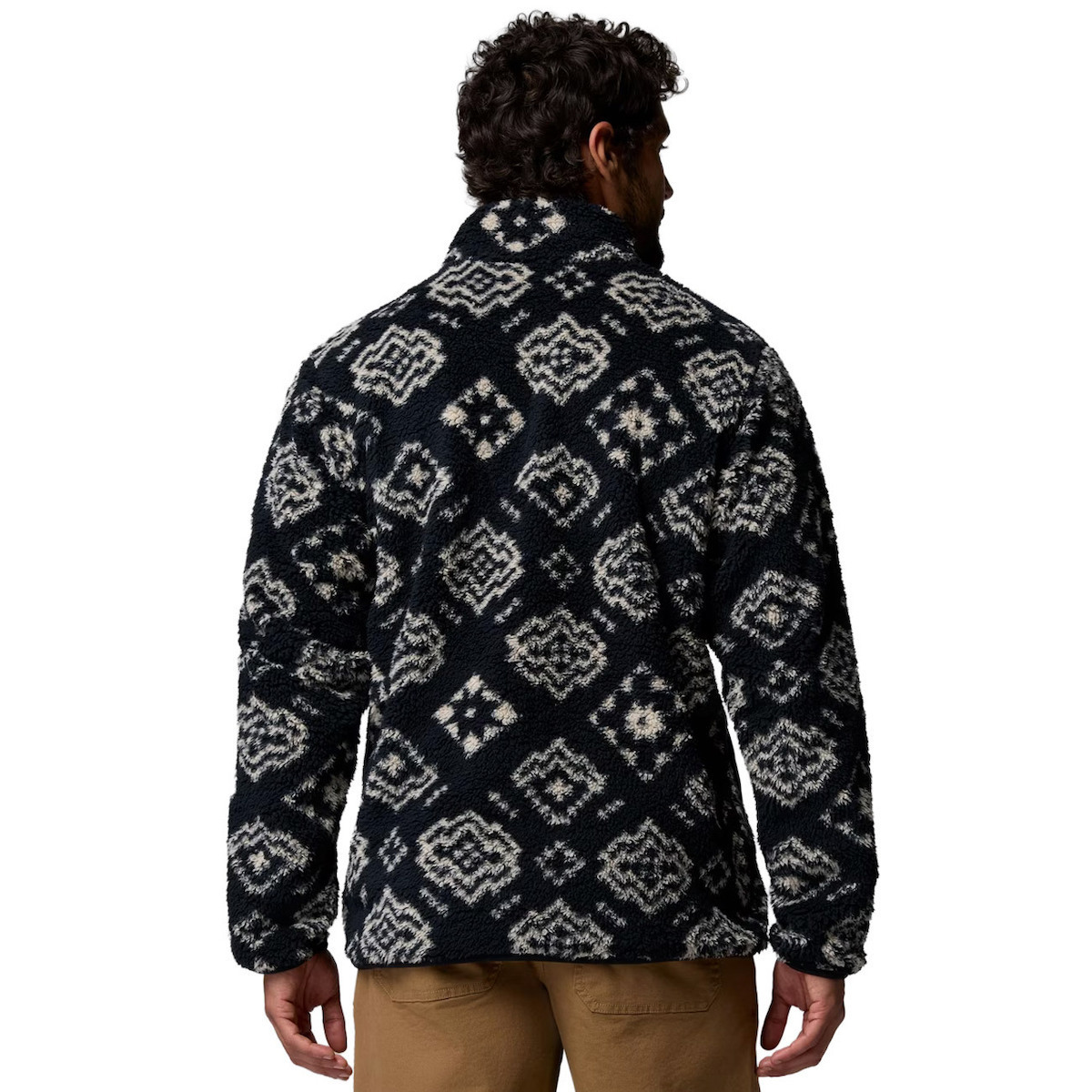Ανδρικό Rugged Ridge High Pile Half Zip Fleece Μαύρο Columbia 2135471-014