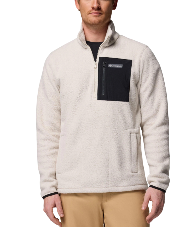 Ανδρικό Jasper Ridge Pebbled Half Zip Fleece Εκρού Columbia 2142411-278