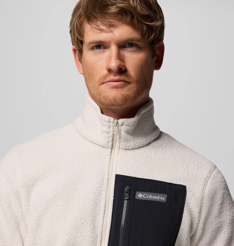 Ανδρικό Jasper Ridge Pebbled Half Zip Fleece Εκρού Columbia 2142411-278