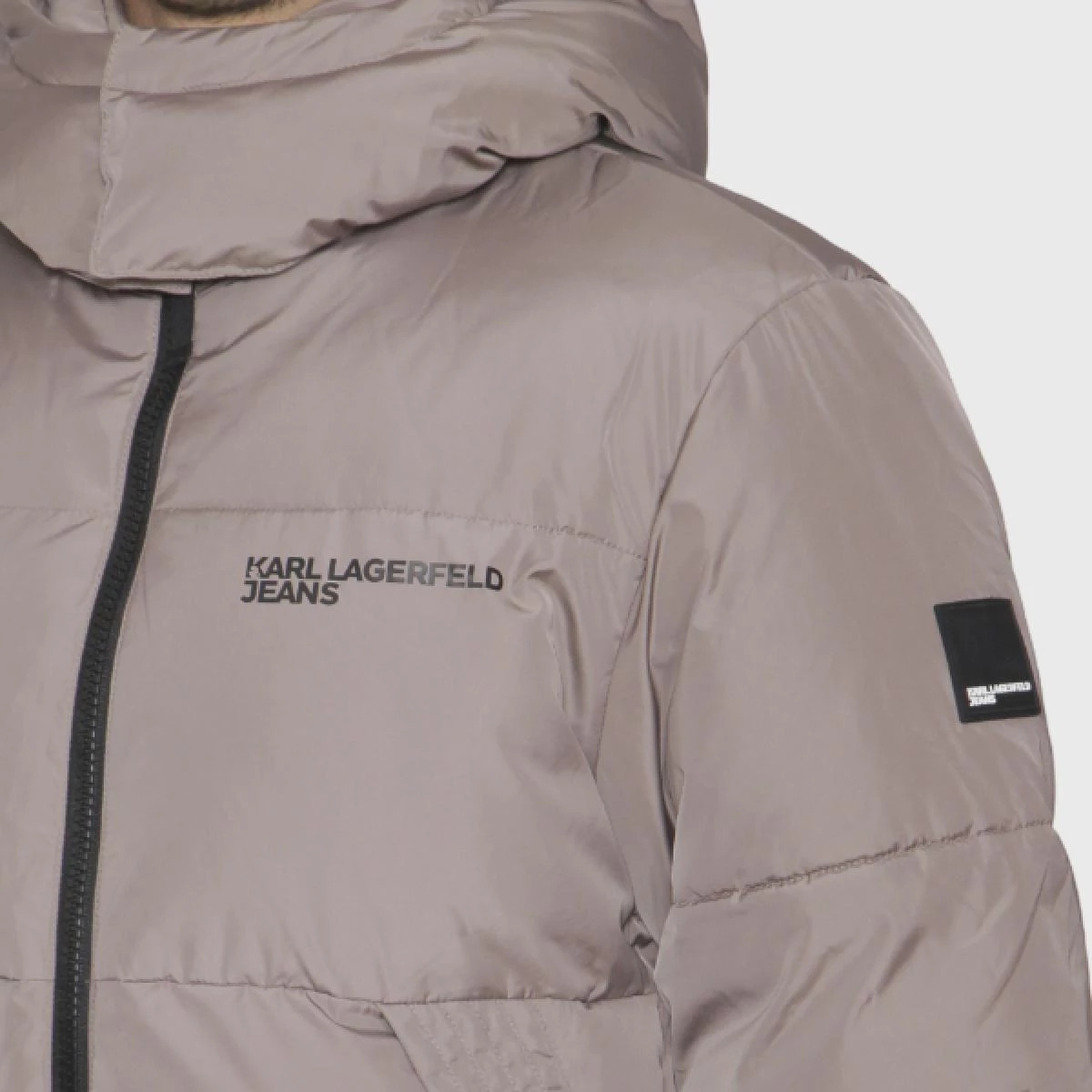 Ανδρικό Puffer Μπουφάν Καφέ Karl Lagerfeld Jeans B3M15011-2QL Iron