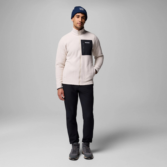 Ανδρική Jasper Ridge Pebbled Fleece Ζακέτα Εκρού Columbia 2142421-278