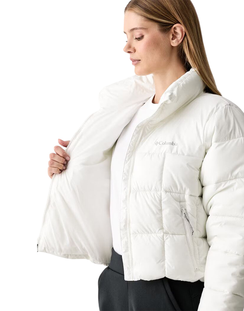 Γυναικείο Puffect III Cropped Μπουφάν Λευκό Columbia 2171241-125