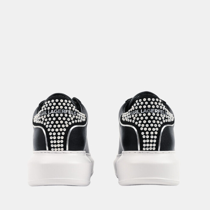 Γυναικεία Δερμάτινα Kapri Sneakers Μαύρα Karl Lagerfeld KL62518P-00S Black