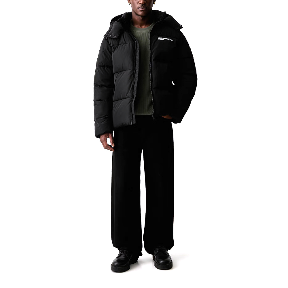 Ανδρικό Puffer Μπουφάν Μαύρο Karl Lagerfeld Jeans B3M15011-999 Black