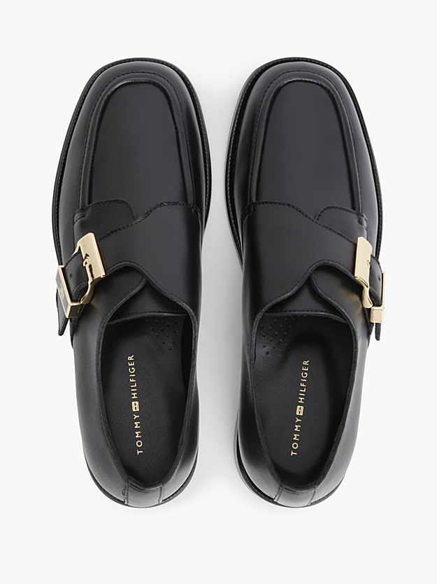 Ανδρικά Δερμάτινα Loafers Μαύρα Tommy Hilfiger FW0FW09536-BDS