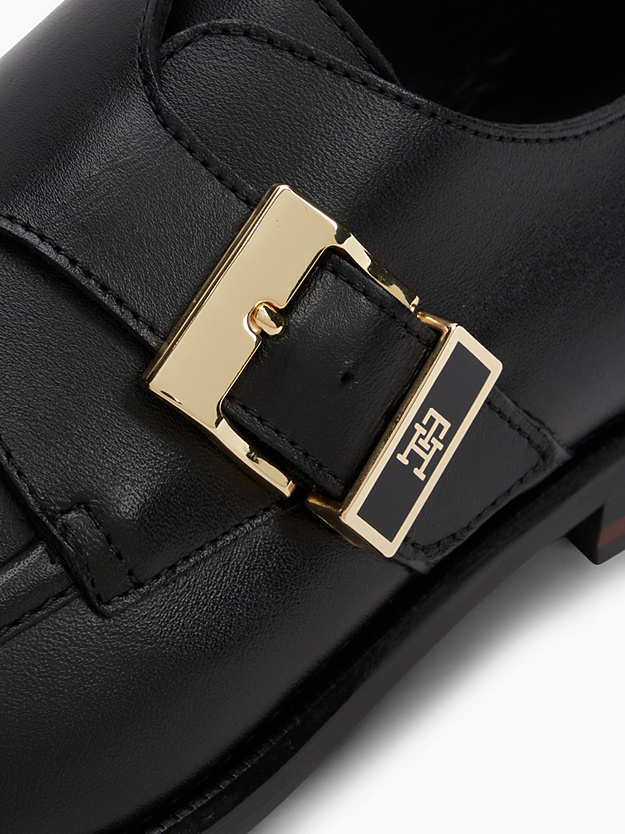 Ανδρικά Δερμάτινα Loafers Μαύρα Tommy Hilfiger FW0FW09536-BDS