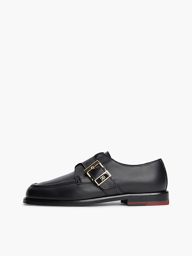 Ανδρικά Δερμάτινα Loafers Μαύρα Tommy Hilfiger FW0FW09536-BDS