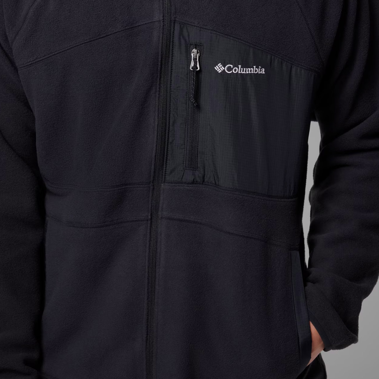 Ανδρική Fast Trek Overlay Full Zip Ζακέτα Μαύρη Columbia 2135691-010
