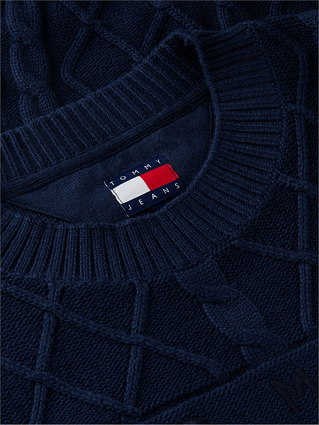 Ανδρικό Πουλόβερ Navy Μπλε Tommy Jeans DM0DM23614-C1G