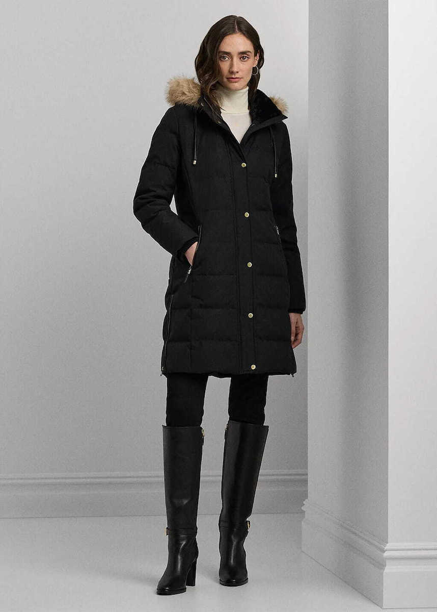 Γυναικείο Μπουφάν Μαύρο Ralph Lauren 297957509001-BLACK