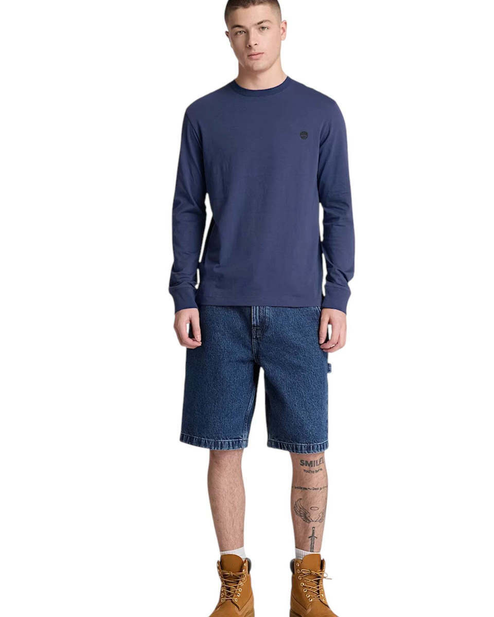 Ανδρικό Dunstan River Μακρυμάνικο T-shirt Navy Μπλε Timberland TBC0YHBT-AIH