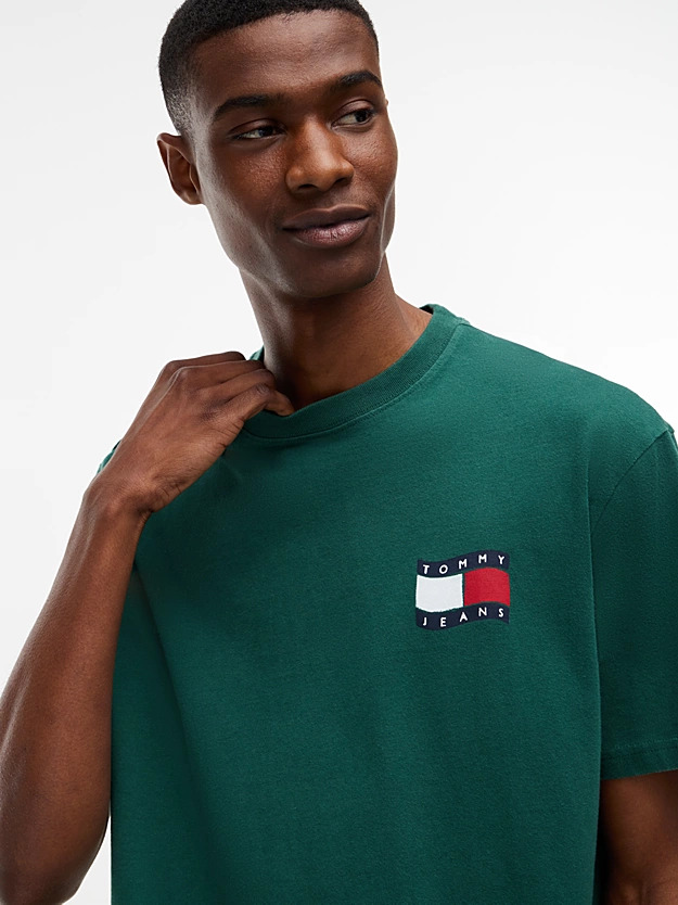 Ανδρικό T-shirt Πράσινο Tommy Jeans DM0DM23559-MBM